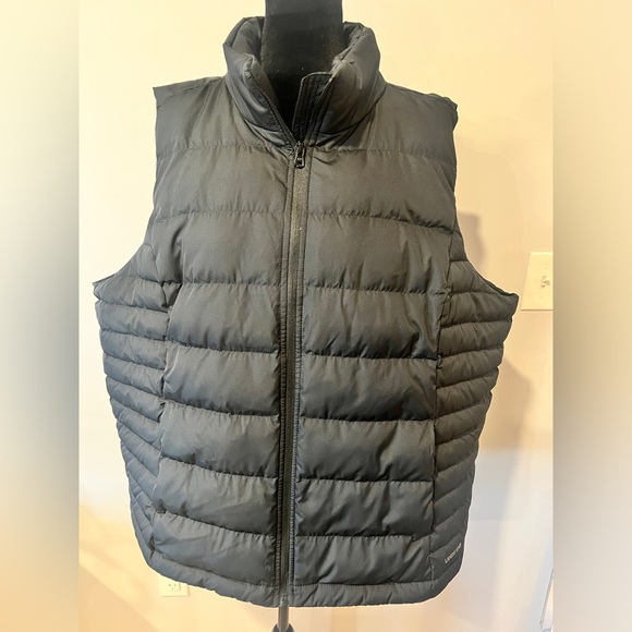 Lands End Men’s size XXL 2XL Black Puffer Vest‎ Winter - Picture 1 of 3